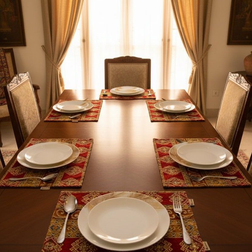 Hand Sequin - Rust Table Mat trendy home