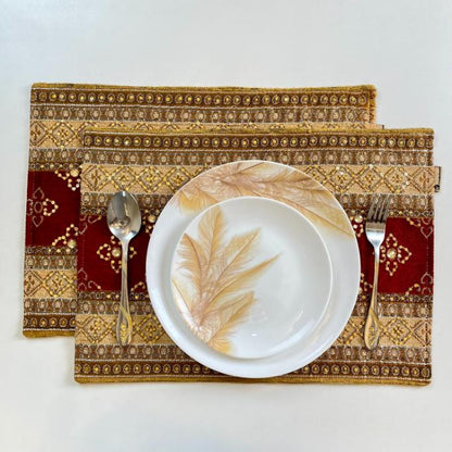 Hand Sequin - Queen Red Table Mat trendy home