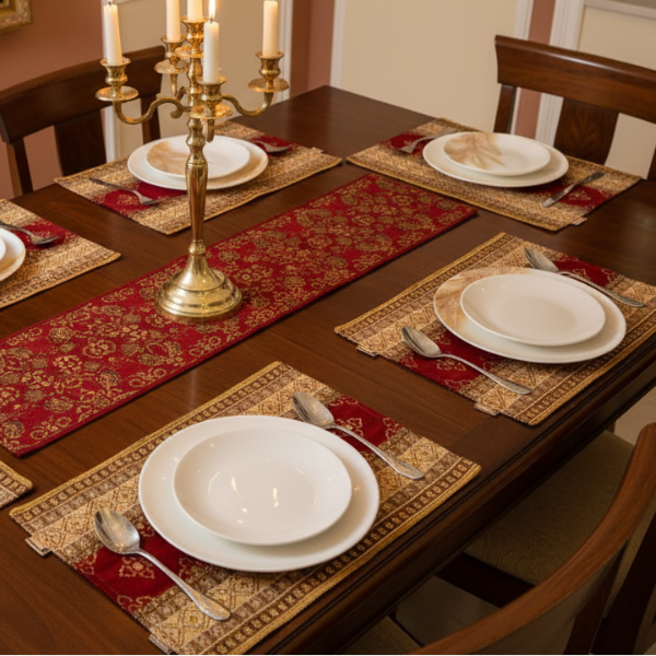 Hand Sequin - Queen Red Table Mat trendy home