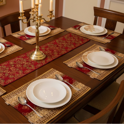 Hand Sequin - Queen Red Table Mat trendy home