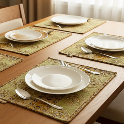 Hand Sequin - Green Table Mat trendy home