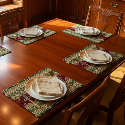 Hand Sequin - Red Green Table Mat trendy home