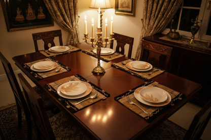 Hand Sequin - Brown Table Mat trendy home