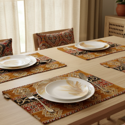 Hand Sequin - Mustard Table Mat trendy home