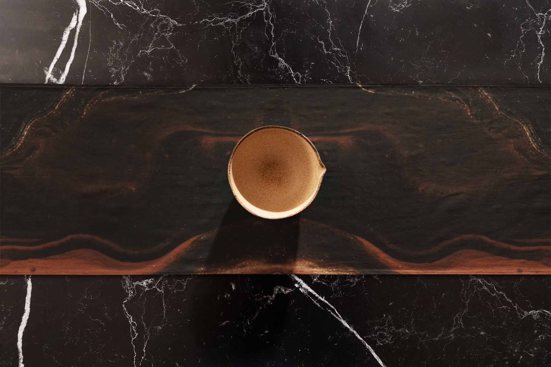 Iron Pyrite Marble-Stone Table Runner Trendy Home