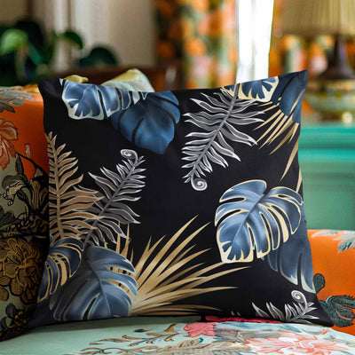 Printed - Moon Leaves Cushion Cover Trendy Home