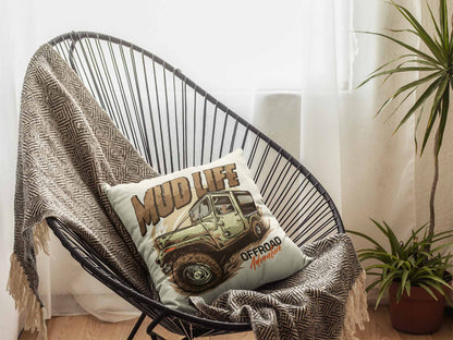 Mud Life Jeep Cushion Cover Trendy Home