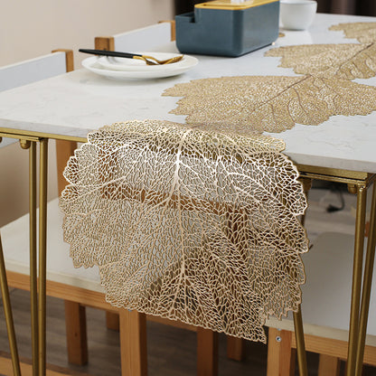 Pvc - Gold Sea Coral Table Runner