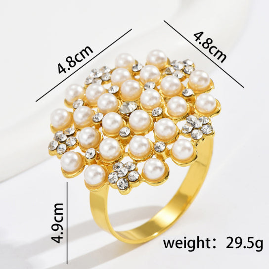 Jeweled Pearl Napkin Holder Trendy Home