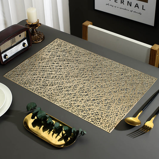 Pvc - Gold Thread Table Mat