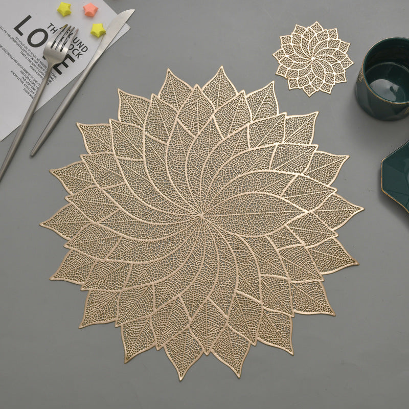 Pvc - Gold Mandala Decorative Charger Plate Trendy Home