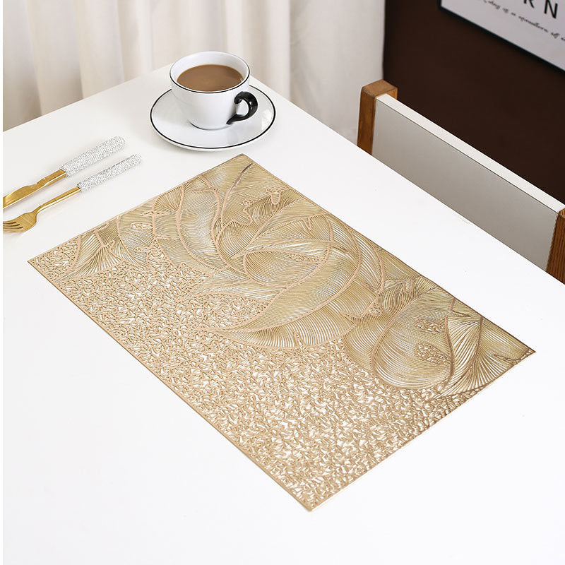 Pvc - Gold Scenery Table Mat