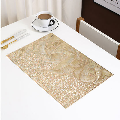 Pvc - Gold Scenery Table Mat