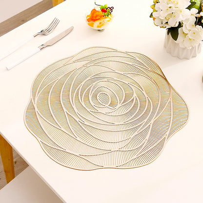 Pvc - Golden Rose Charger Plate