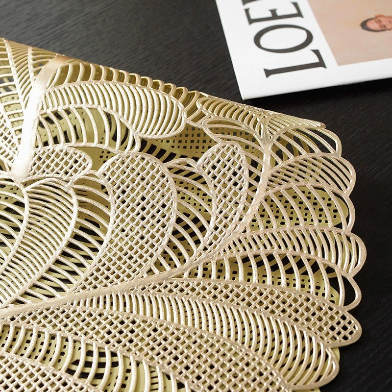Pvc - Gold Leaf Table Runner