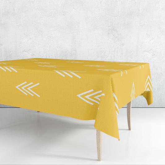 Yellow Canvas Tablecloth Trendy Home