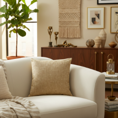 Fine Jute - Mud Cushion Cover Trendy Home