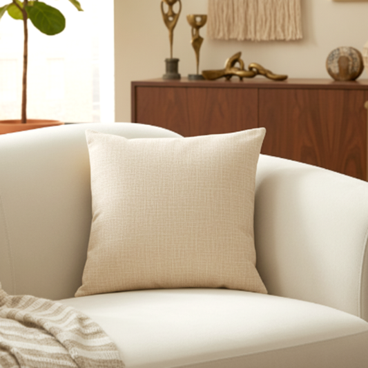 Fine Jute - Wheat Cushion Cover Trendy Home