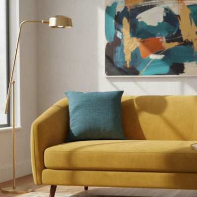 Fine Jute - Dark Turquoise Cushion Cover Trendy Home