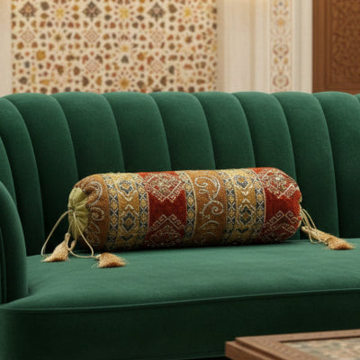 Hand Sequin - Rust Sofa Round Pillow Cover (pair) Trendy Home