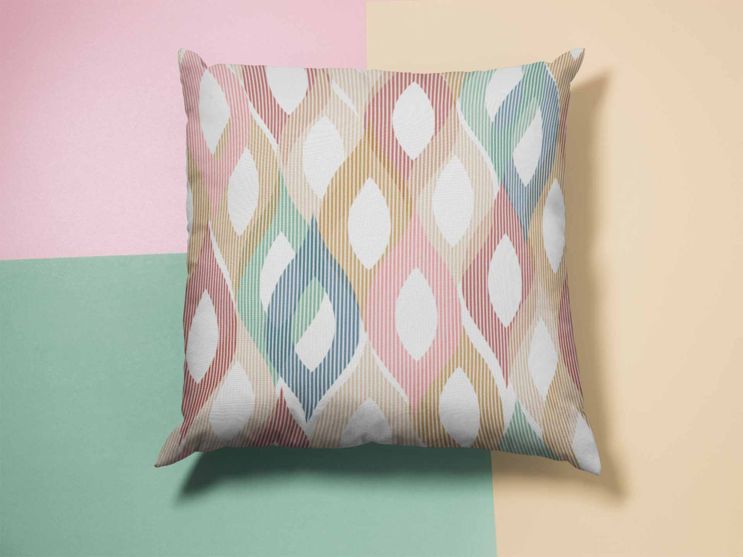 Pastel Wavy Cushion Cover Trendy Home