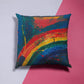 Rainbow Paint Stroke Cushion Cover cushion cover sale