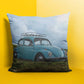 Retro Blues Cushion Cover Trendy Home