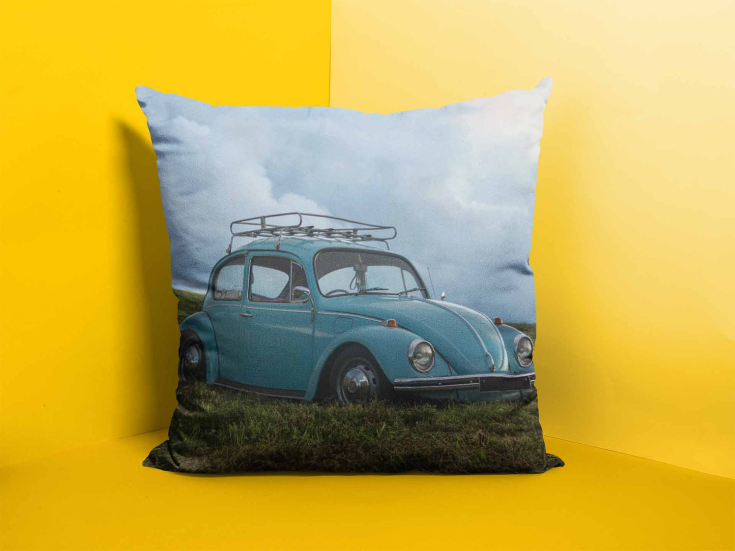 Retro Blues Cushion Cover Trendy Home