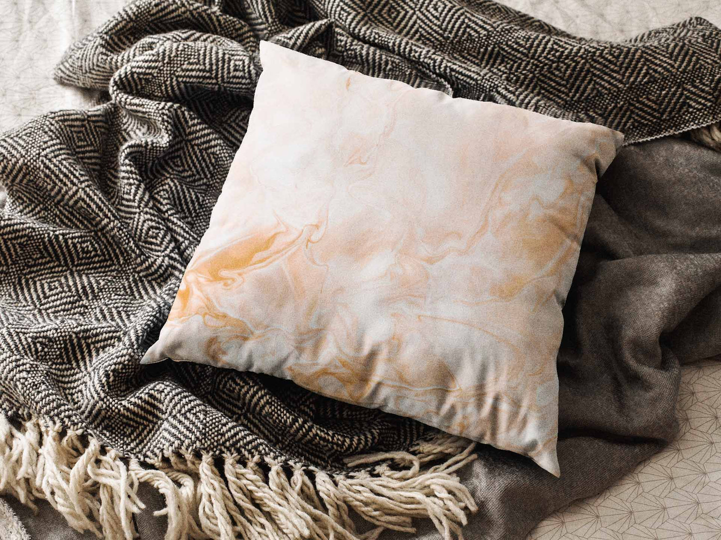 Rose Alabaster Marble-Stone Cushion Cover Trendy Home