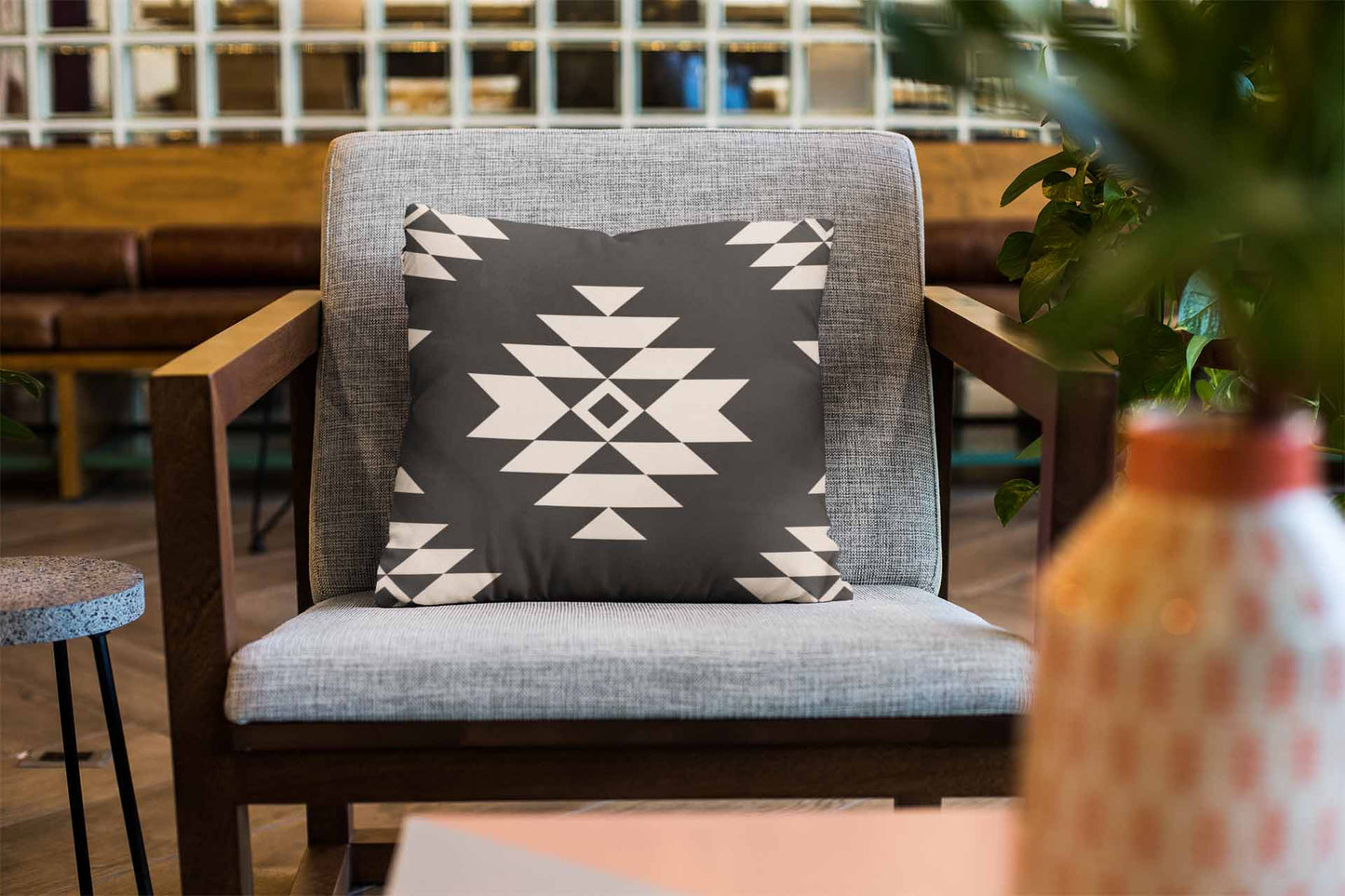 Rugged Black Cushion Cover Trendy Home