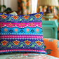 Rujhan Blue Crest Cushion Cover Trendy Home