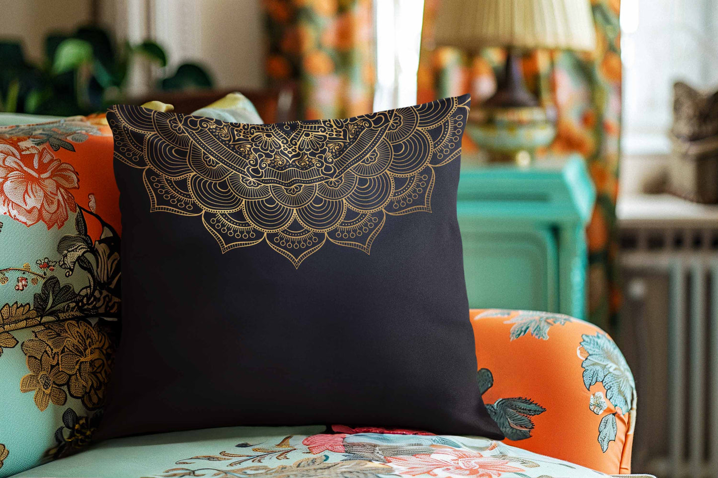 Rujhan Elegans Black Cushion Cover Trendy Home