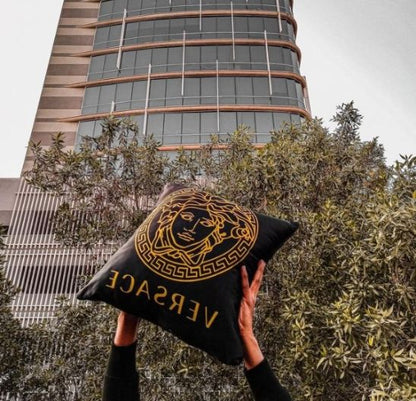 Black Versace Cushion Cover Trendy Home