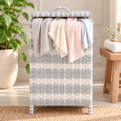 Handmade - Rattan Dove Laundry Basket