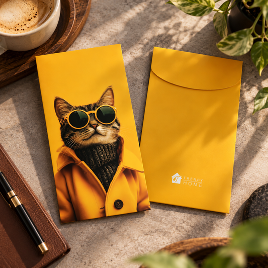 Mr. Whiskers in Yellow Envelope Trendy Home