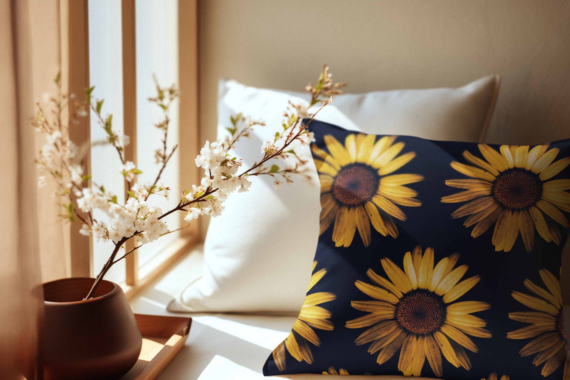 Sunflower Cushion Cover Clearance Sale 2024