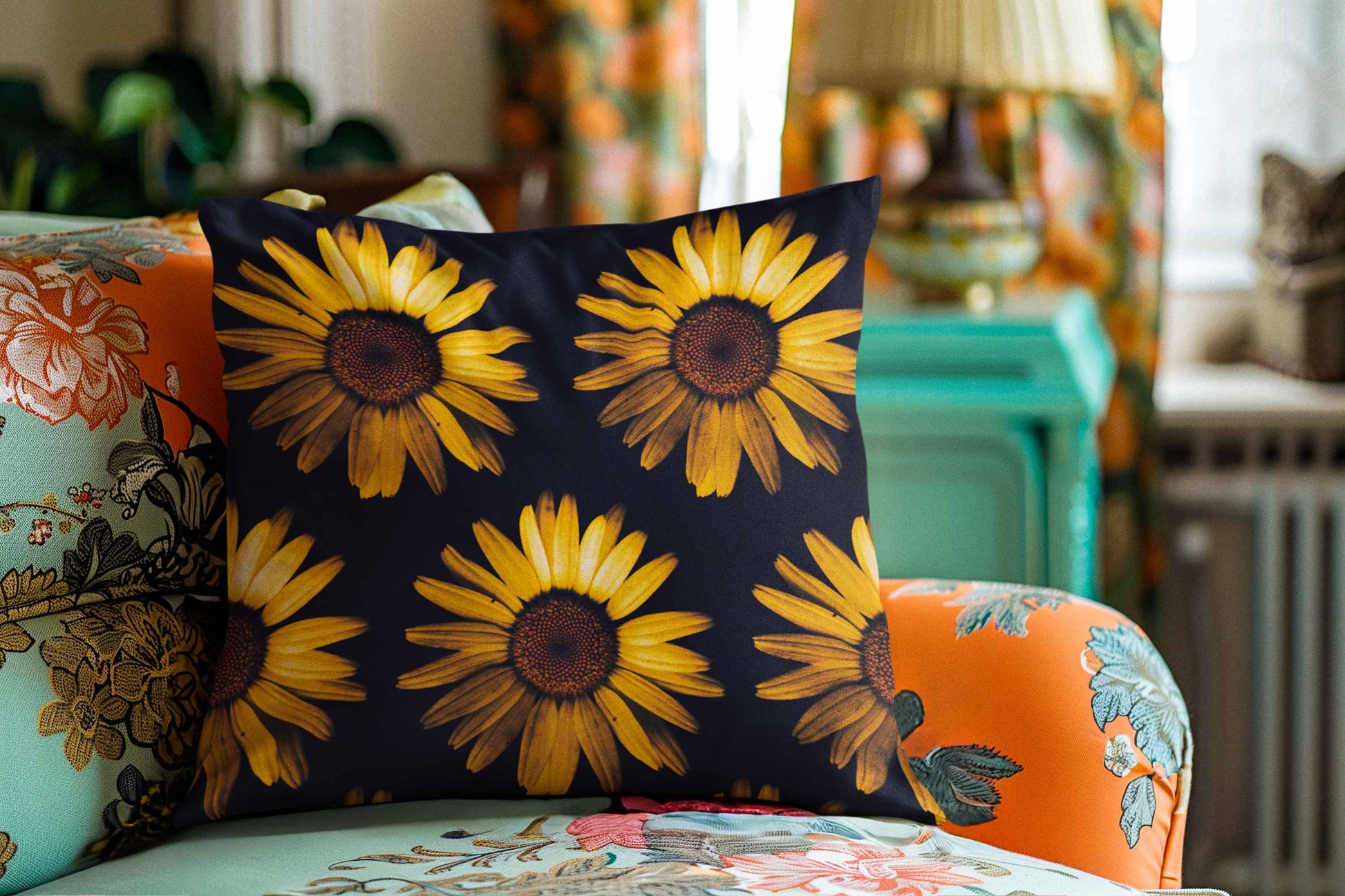 Sunflower Cushion Cover Clearance Sale 2024