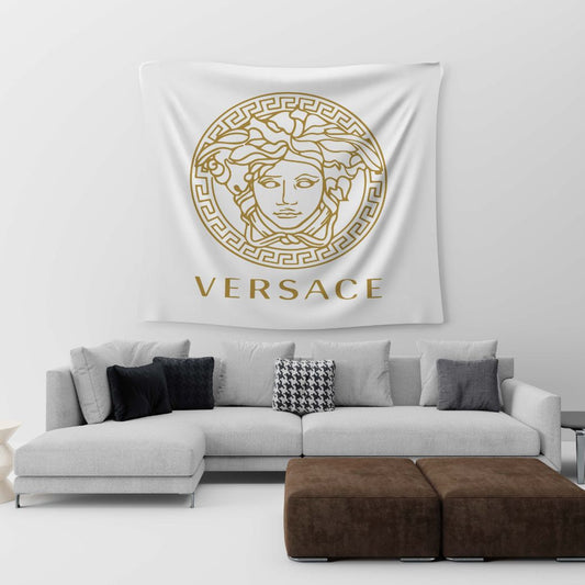 White Versace Tapestry Trendy Home