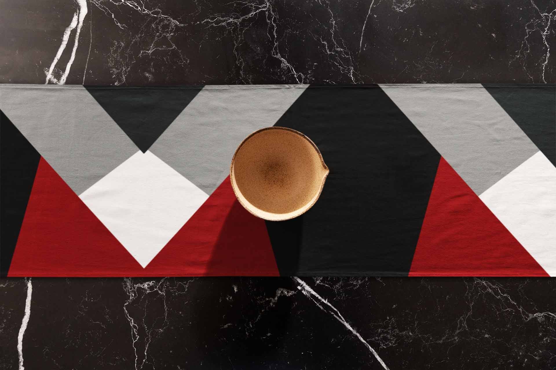 Victoria's Red Table Runner Trendy Home