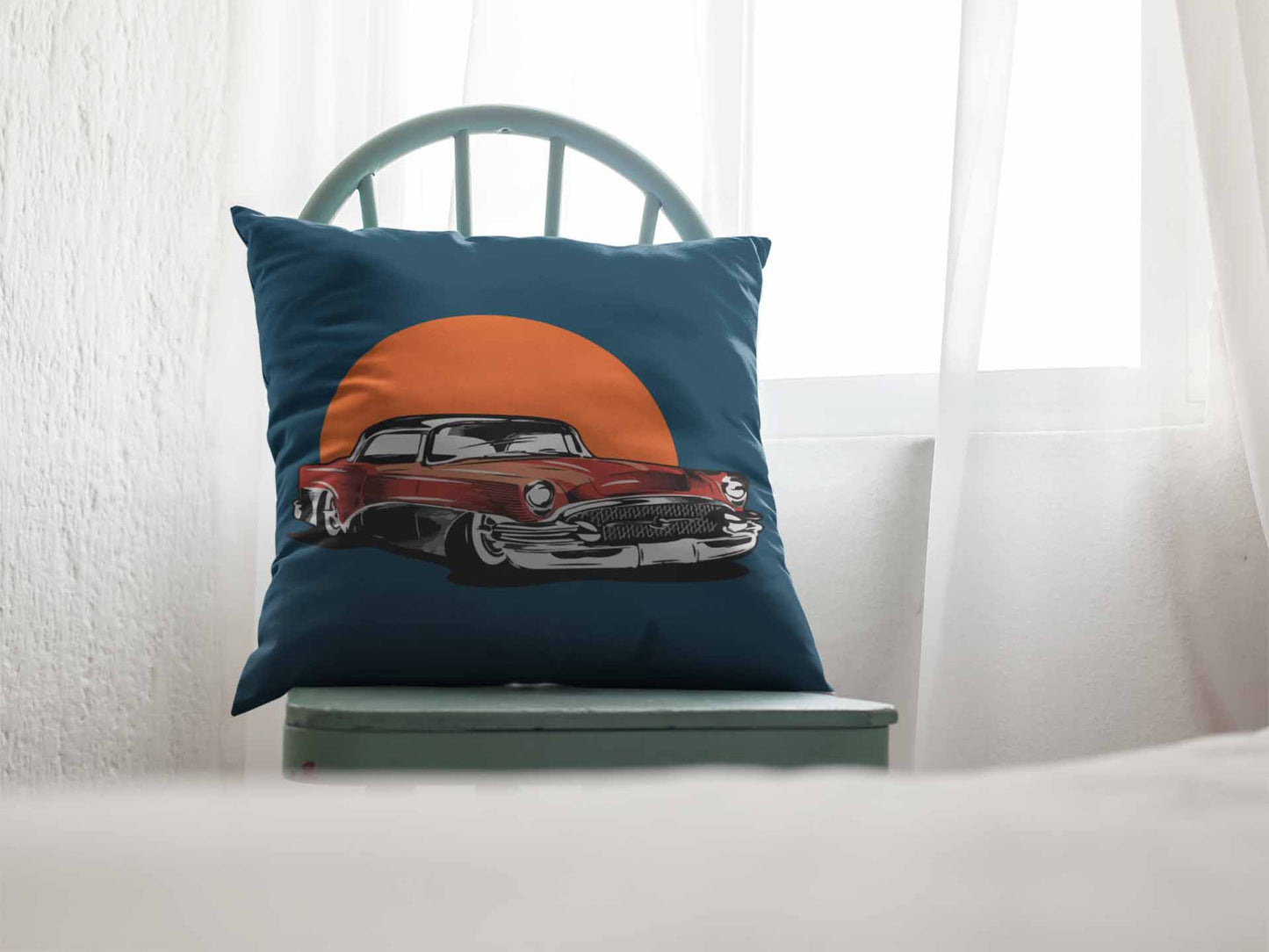 Vintage Red Mustang Cushion Cover cushion cover sale