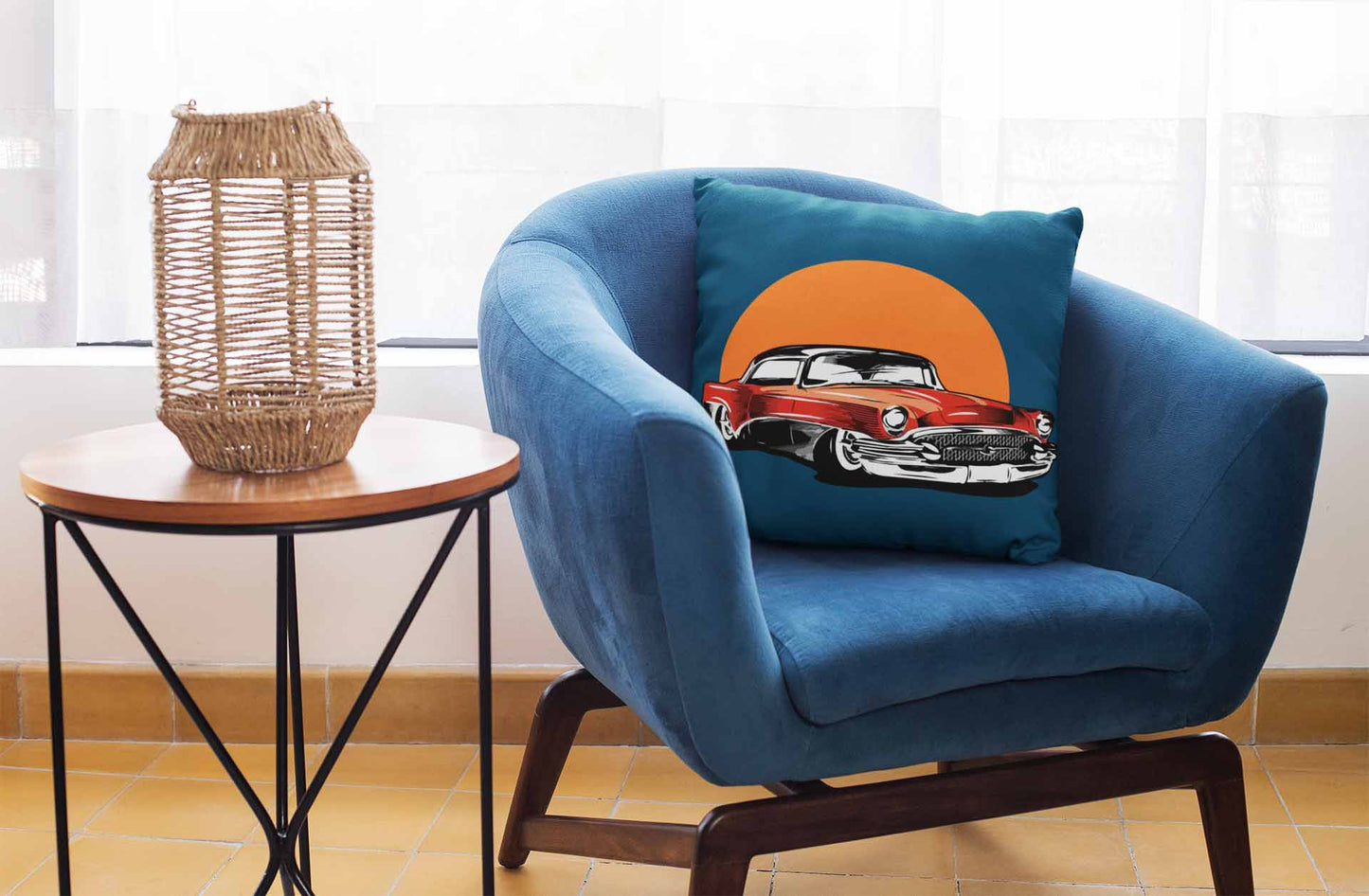 Vintage Red Mustang Cushion Cover cushion cover sale