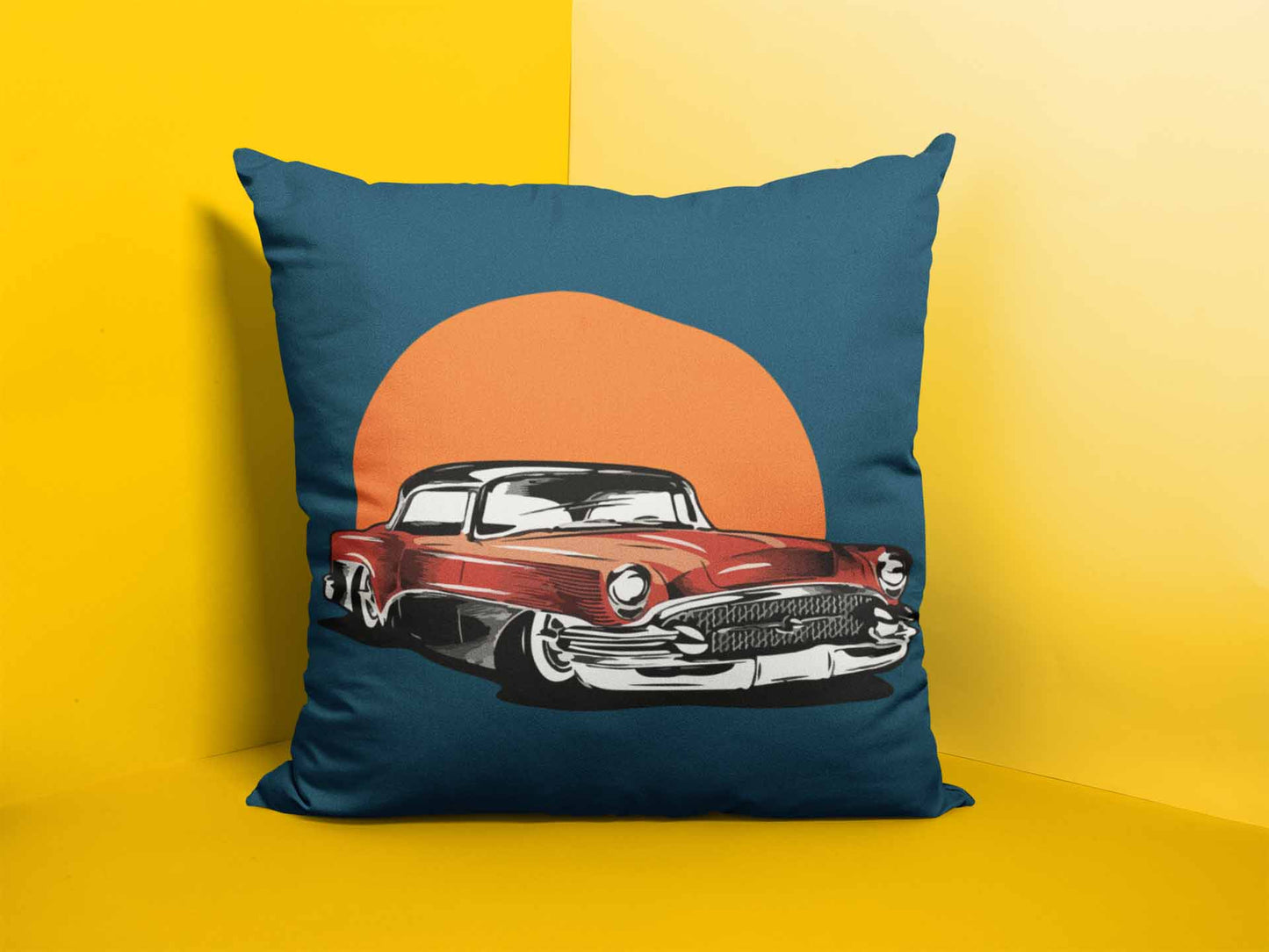 Vintage Red Mustang Cushion Cover cushion cover sale