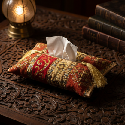 Hand Sequin - Scarlet Tissue Box Trendy Home