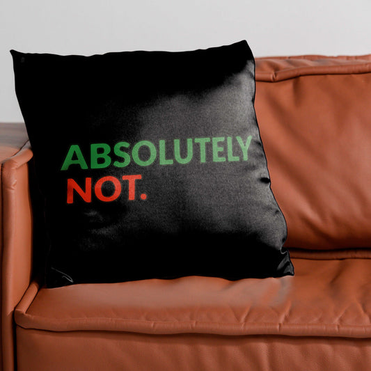 Absolutely Not Cushion Cover Trendy Home