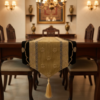 Hand Sequin - Brown Table Runner Trendy Home