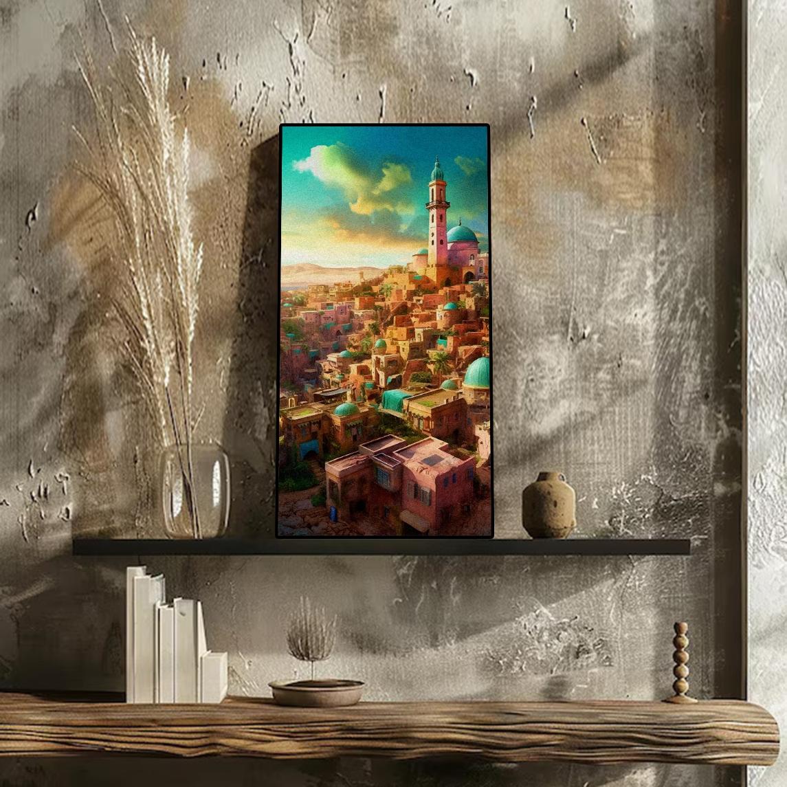 Moroccan Dynamics Art Portrait trendy home