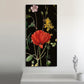 Black Rosey Art Portrait trendy home