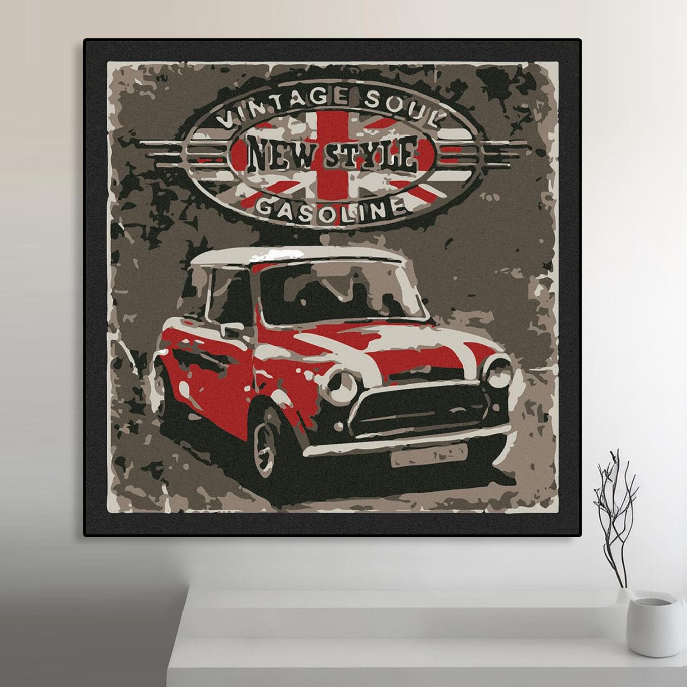 Gasoline Buff Art Portrait trendy home