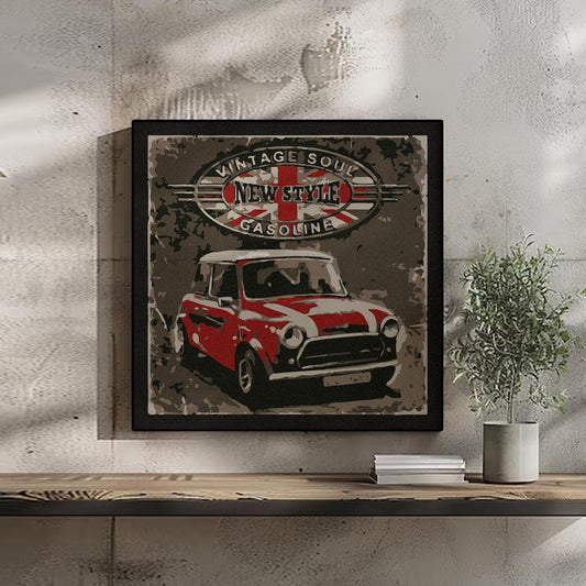 Gasoline Buff Art Portrait trendy home