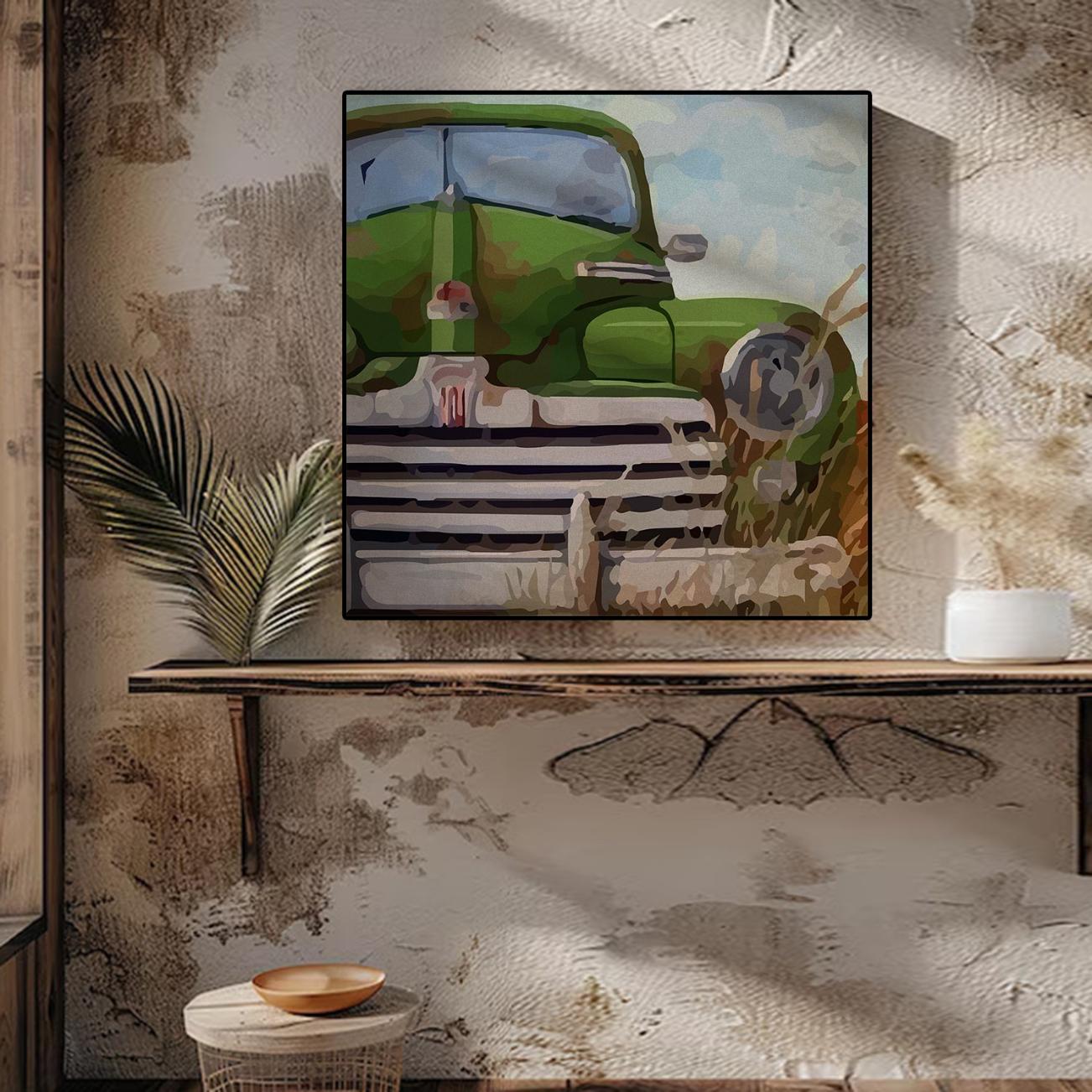 Retro Benz 1947 Art Portrait trendy home